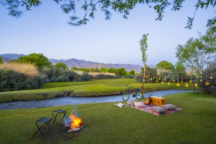 Garden camping in ladakh