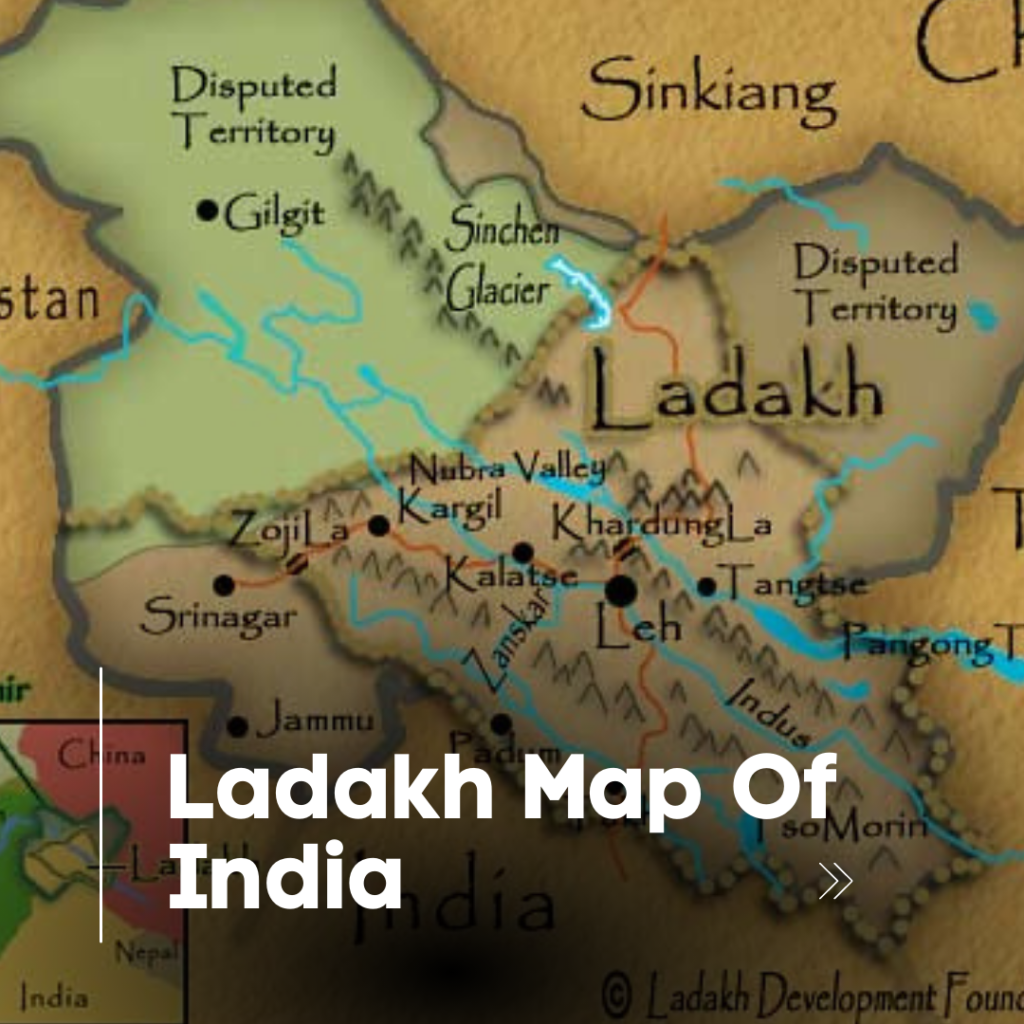 Ladakh Map Of India A Guide Of Ladakh Maps